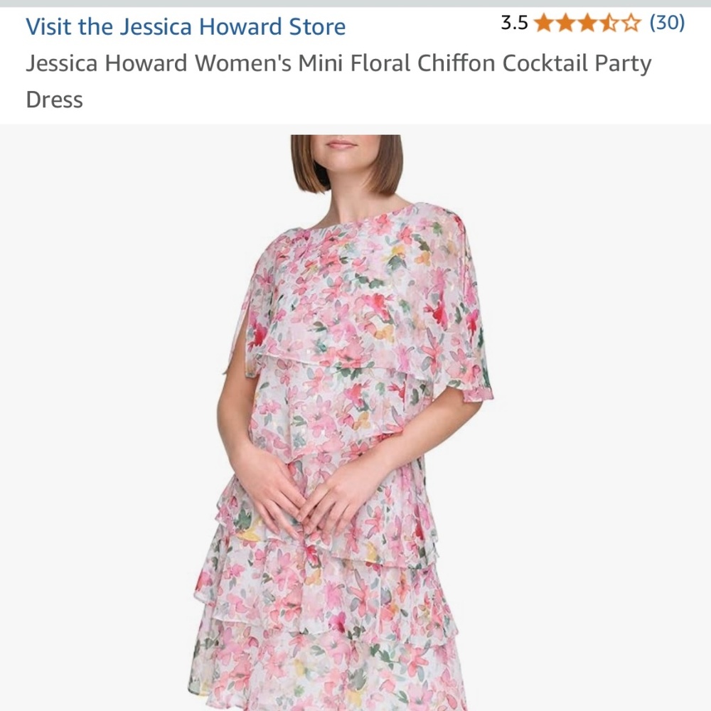 Jessica Howard chiffon dress size 16